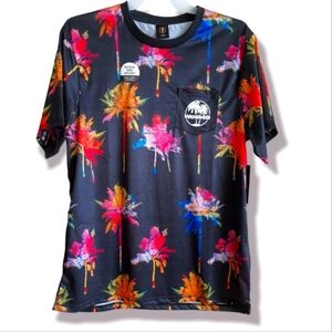 West 49 Colorful Palm Print Graphic Tee Top